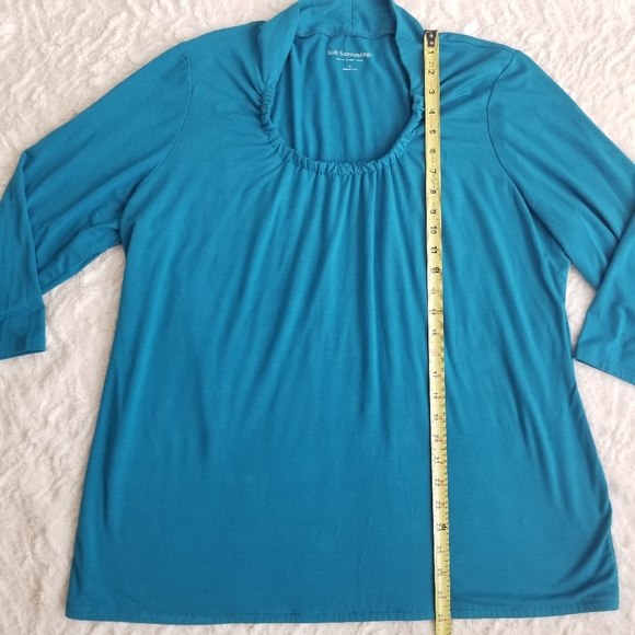 Soft Surroundings Roundneck 3/4 Sleeve Shirt 3X - Picture 9 of 10